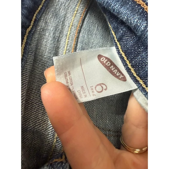 Women's Old Navy Blue The Sweetheart Straight Leg Jeans Size 6 - Picture 3 of 4